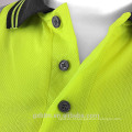 Atacado Amarelo Reflexivo Alta Visibilidade Visibilidade Manga Curta Trabalho de Segurança polo t-shirt Classe 2 Cal Hi Vis t-shirt